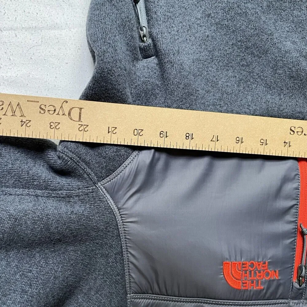 The North Face Denali Fleece Jacket Mens Medium Grey Full Zip Outdoor